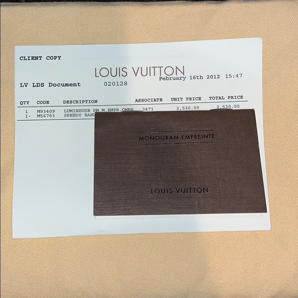 Louis Vuitton lumineuse PM M. Empreinte monogram - Picture 3 of 8